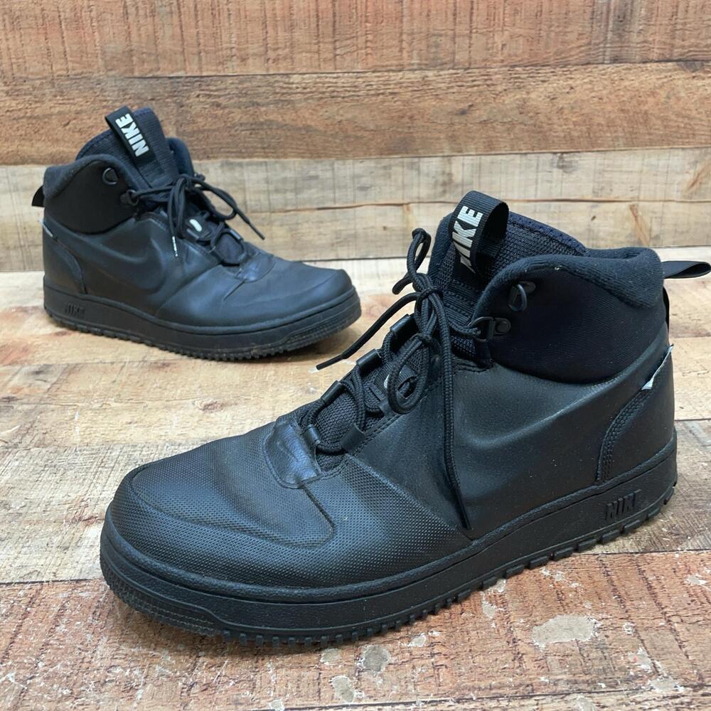Nike Boots Mens Size 12 46 Black Synthetic Ankle Winter Snow Boots BQ4223-001